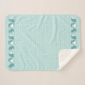 Couverture Sherpa Pingouin bleu (Devant (Horizontal))