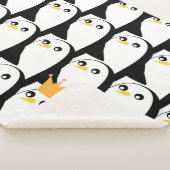 Couverture Sherpa Pingouin comique : noir blanc Vintage (3/4)