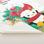 Couverture Sherpa Pingouin de Noël de la première fille Sherpa Blank (3/4)