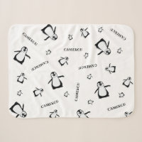 Pingouin mignon noir blanc Personnalisé bébé