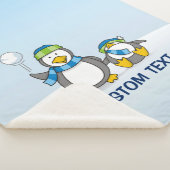 Couverture Sherpa Pingouins à neige (3/4)