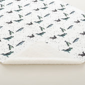 Couverture Sherpa Pingouins Bubbly (choisir la cou (3/4)