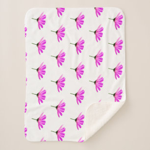 Couverture Sherpa Pink Daisy