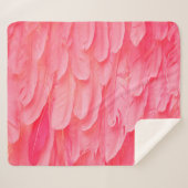 Couverture Sherpa Pink Flamingo Feathersflamingo,feather,pink,textur (Devant (Horizontal))