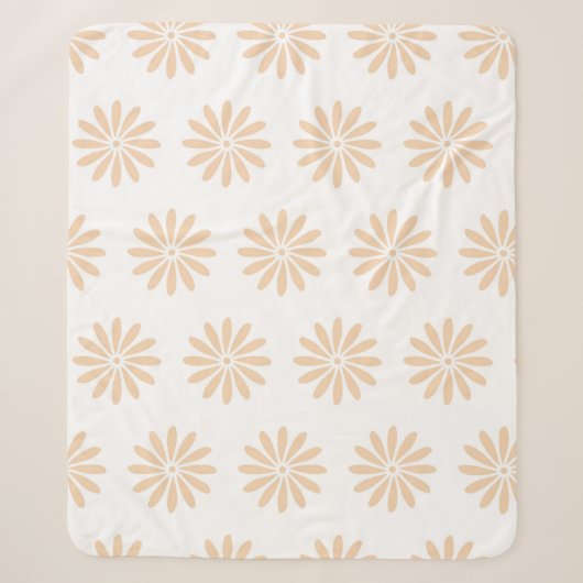 Couverture Sherpa Pink flowers pattern. art,artwork,background,bloom (Devant)
