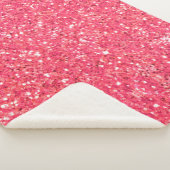 Couverture Sherpa Pink fun pétillant parties scintillant motif, cade (3/4)