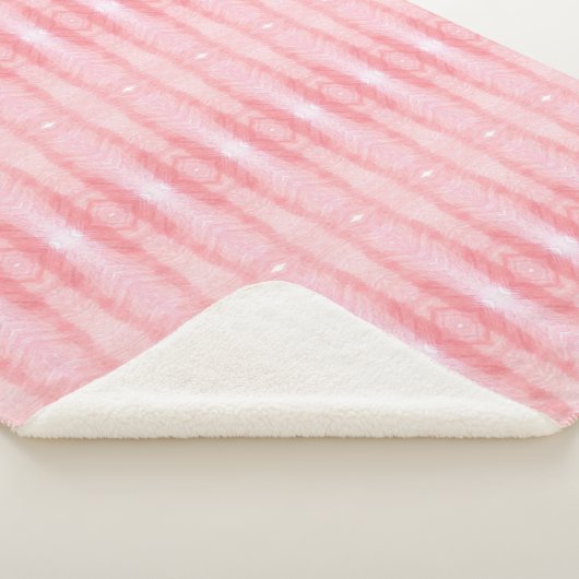 Couverture Sherpa Pink Pastel En Blanc (3/4)