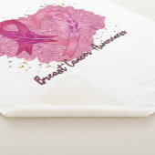 Couverture Sherpa Pink Ribbon Sensibilisation au cancer du sein (3/4)