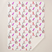 Couverture Sherpa Pink Snowboard (Devant)