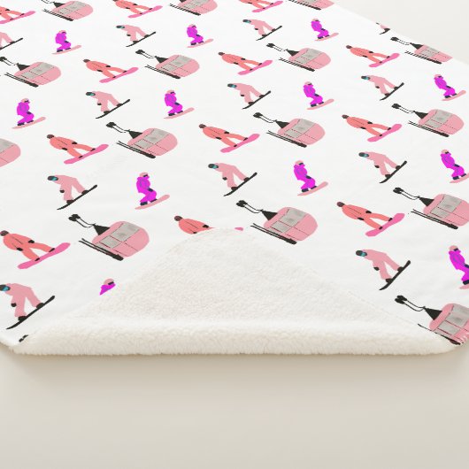 Couverture Sherpa Pink Snowboard (3/4)