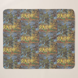 Couverture Sherpa Pins de Van Gogh - Art de jardin classique