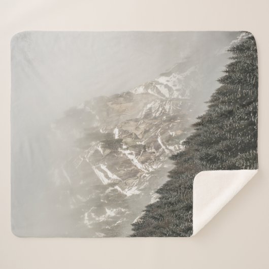 COUVERTURE SHERPA PINS VERTS (Devant (Horizontal))