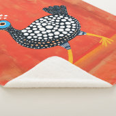Couverture Sherpa Pintade tachetée fantaisiste (3/4)