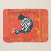 Couverture Sherpa Pintade tachetée fantaisiste (Devant (Horizontal))