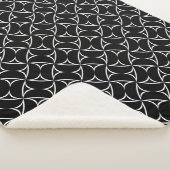Couverture Sherpa Pinwheel Spiral White Abstract Illusions Line Art (3/4)