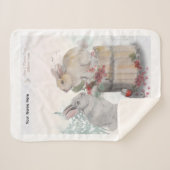 Couverture Sherpa "Pipa & Marlow" impression Boganhues (Devant (Horizontal))