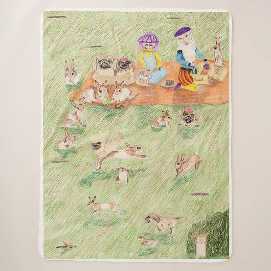 Couverture Sherpa Pique-nique 🧺 (Devant)