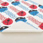 Couverture Sherpa Pirate Jellyfish, Motif de méduses, Sea Animaux (3/4)