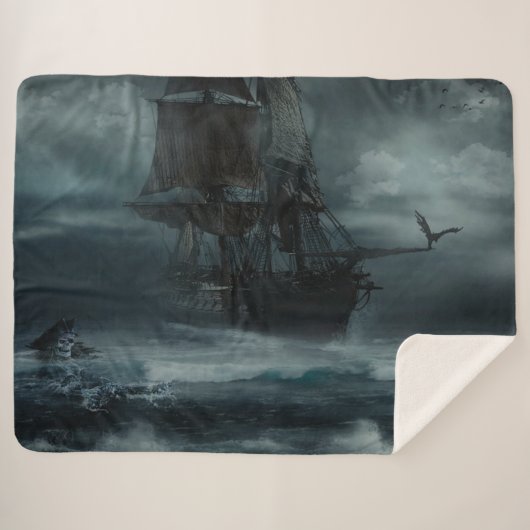 Couverture Sherpa PIRATE NAVIRE dans une tempête (Devant (Horizontal))