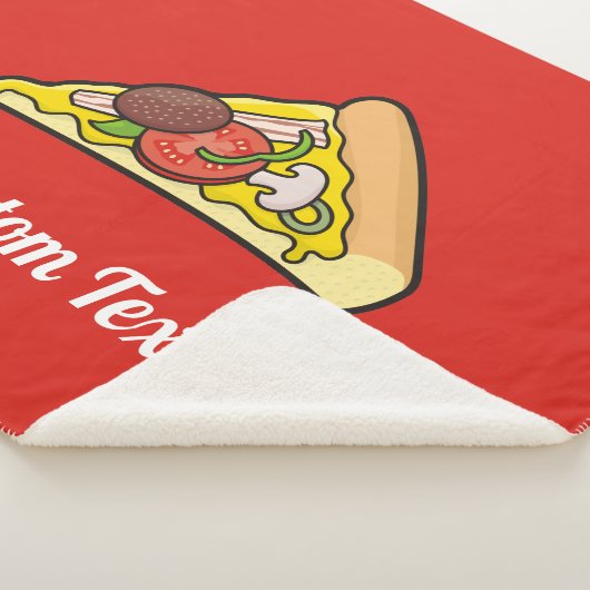 Couverture Sherpa Pizza Slice Sherpa Blanche (3/4)