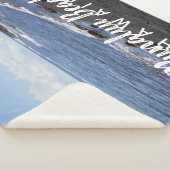 Couverture Sherpa Plage de sable noir de Punalu'u Hawaii (3/4)