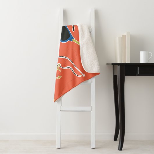 Couverture Sherpa Plage d'été : Relaxant Motif sans couture. (En situation)