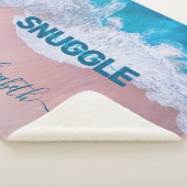 Couverture Sherpa Plage rose tropicale Bermudes (3/4)