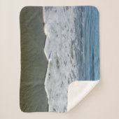 Couverture Sherpa Plage/Sable/Vagues (Devant)