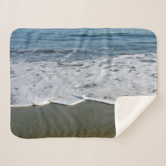 Couverture Sherpa Plage/Sable/Vagues (Devant (Horizontal))
