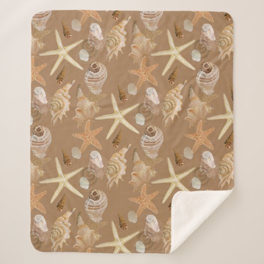 Couverture Sherpa Plage Seashel Mer Côte Océan (Devant)
