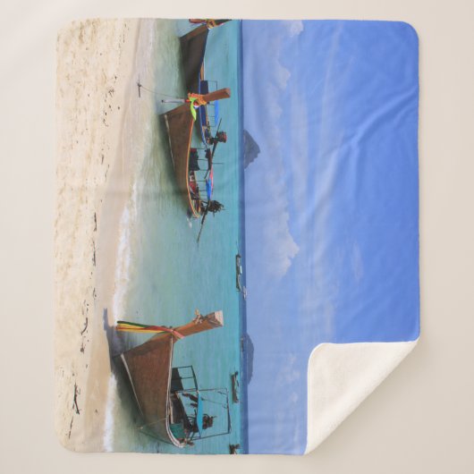 Couverture Sherpa Plage tropicale (Devant)
