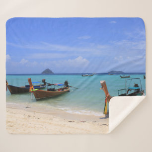 Couverture Sherpa Plage tropicale