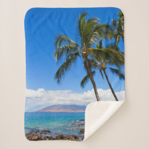 Couverture Sherpa Plages tropicales Maui Hawaii