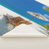 Couverture Sherpa Plages tropicales | Plage de chaises longues Bora  (3/4)