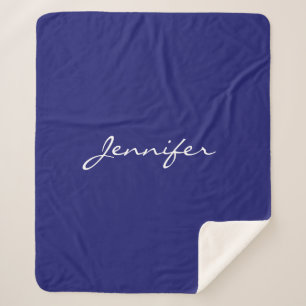Couverture Sherpa Plaine Bleue Moderne Unique