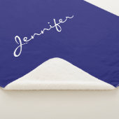 Couverture Sherpa Plaine Bleue Moderne Unique (3/4)