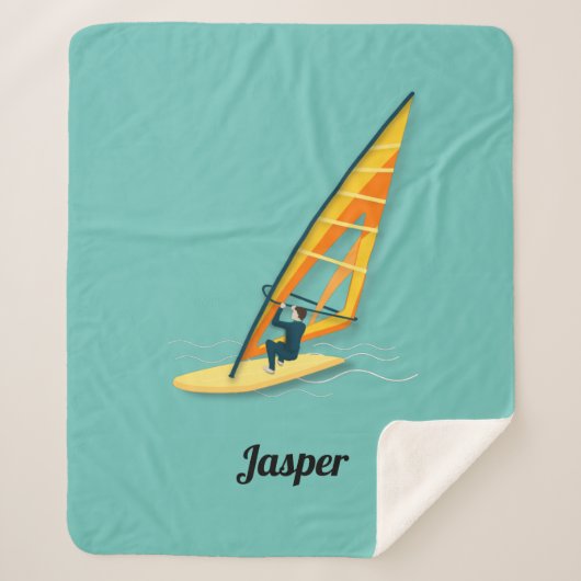 Couverture Sherpa Planche à voile (Devant)