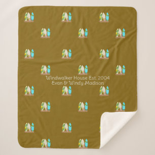 Couverture Sherpa Planches de surf personnalisées