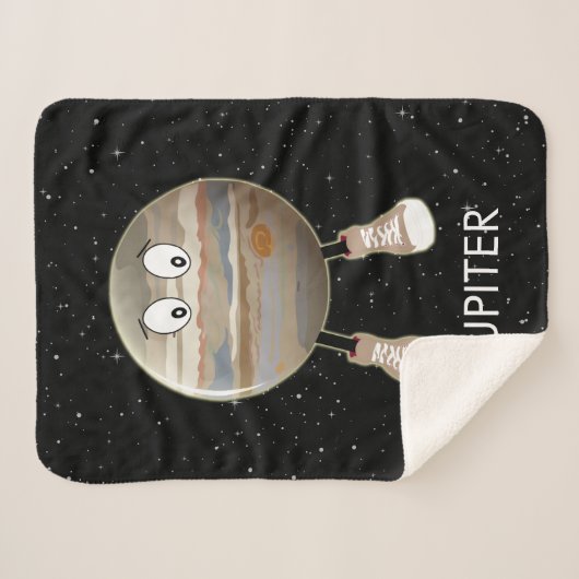 Couverture Sherpa Planète Jupiter & Étoiles (Devant (Horizontal))