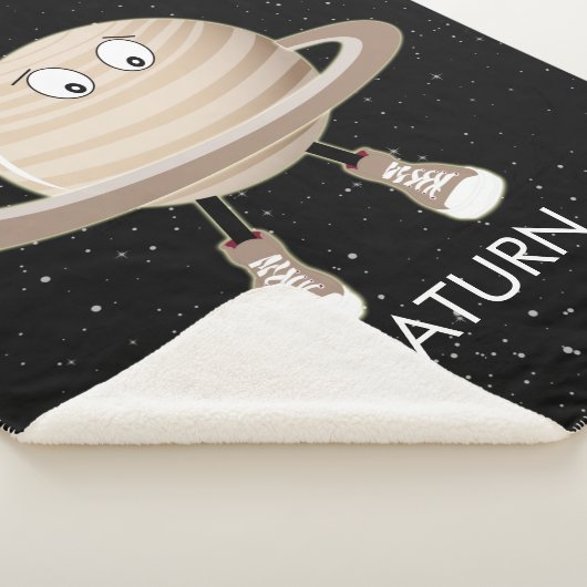 Couverture Sherpa Planète Saturne & étoiles (3/4)