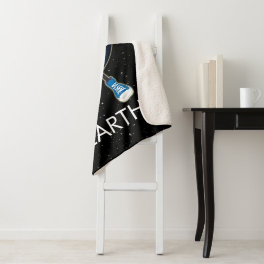 Couverture Sherpa Planète Terre et étoiles (En situation)