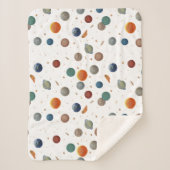 Couverture Sherpa Planètes peintes bébé (Devant)