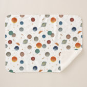 Couverture Sherpa Planètes peintes bébé (Devant (Horizontal))