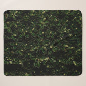 Couverture Sherpa Plante de feuille verte (Devant (Horizontal))