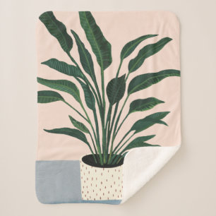 Couverture Sherpa Plante d'intérieur