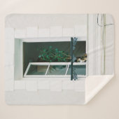 COUVERTURE SHERPA PLANTE VERT SUR FENÊTRE BLANCHE (Devant (Horizontal))