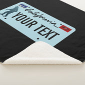 Couverture Sherpa Plaque de licence California Sasquatch (3/4)