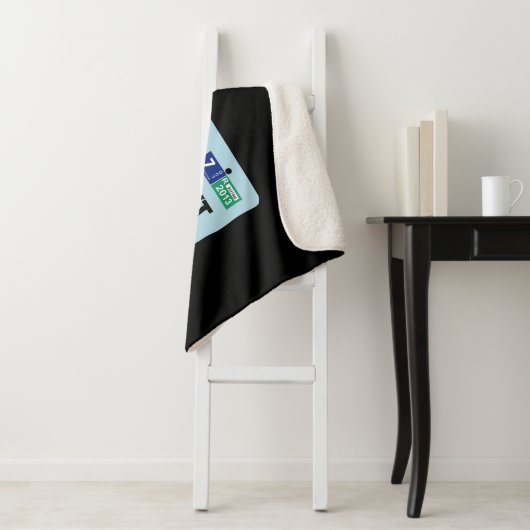 Couverture Sherpa Plaque de licence Washington Sasquatch (En situation)