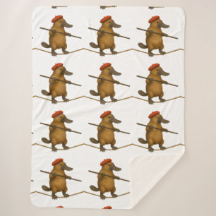 Couverture Sherpa Platon ornithorynque funambule