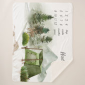 Couverture Sherpa Plein air Camping Aventure Milestone (Devant)